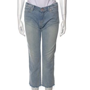Mother Rascal Fray cropped jeans sz 28